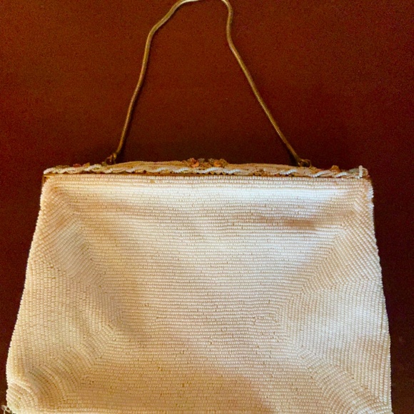 Antique Art Deco Beaded Purse made in France - Picture 3 of 6